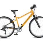 PROMETHEUS BIKES Kinderfahrrad 24 Zoll PRO ab 7 Jahren Ultraleicht 8-Gang SRAM Schaltung Premium Orange Schwarz