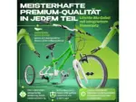 PROMETHEUS BIKES Kinderfahrrad 20 Zoll PRO ab 6 Jahren Ultraleicht 7-Gang Premium Grün Weiß – Bild 6