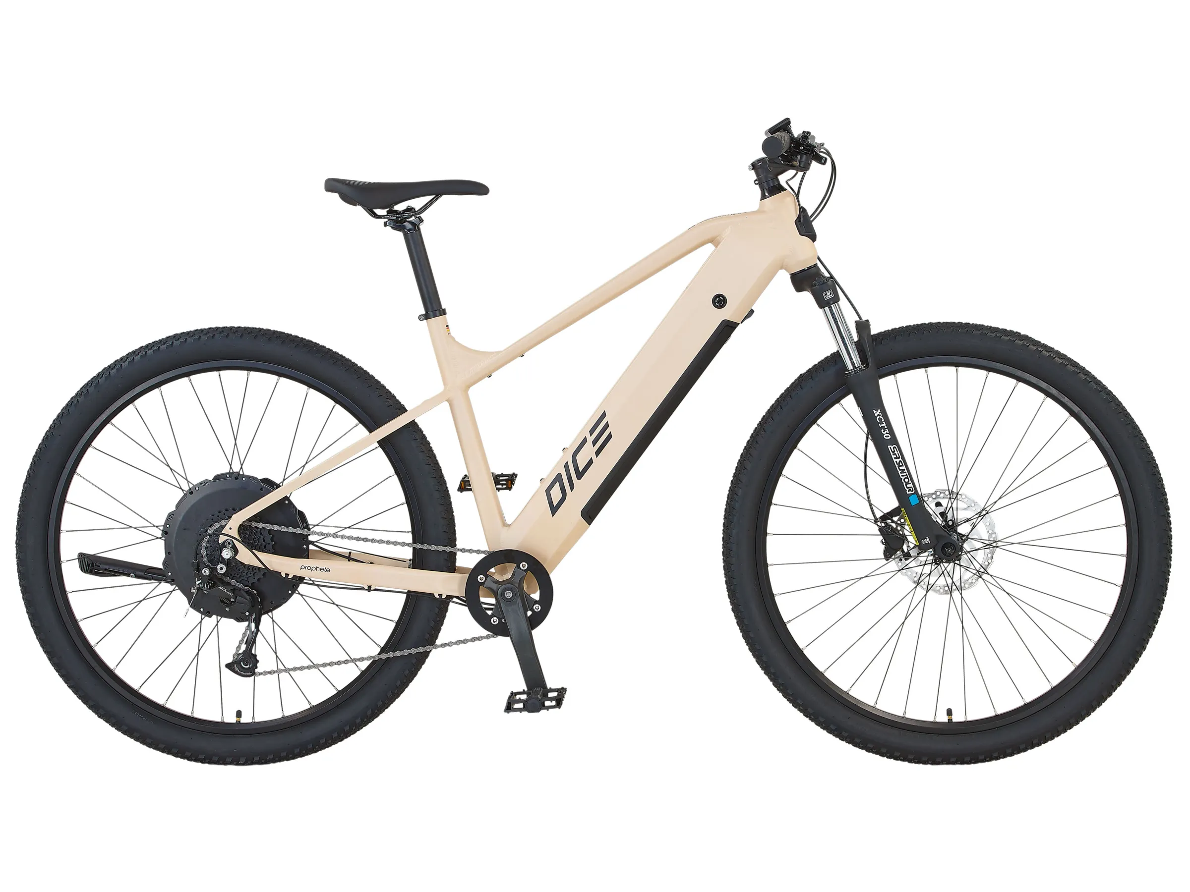 image-72-1-1.webp Prophete E-Bike MTB Dice 2.0 Vollintegriert Sandbeige Matt 29″ – Bild 1