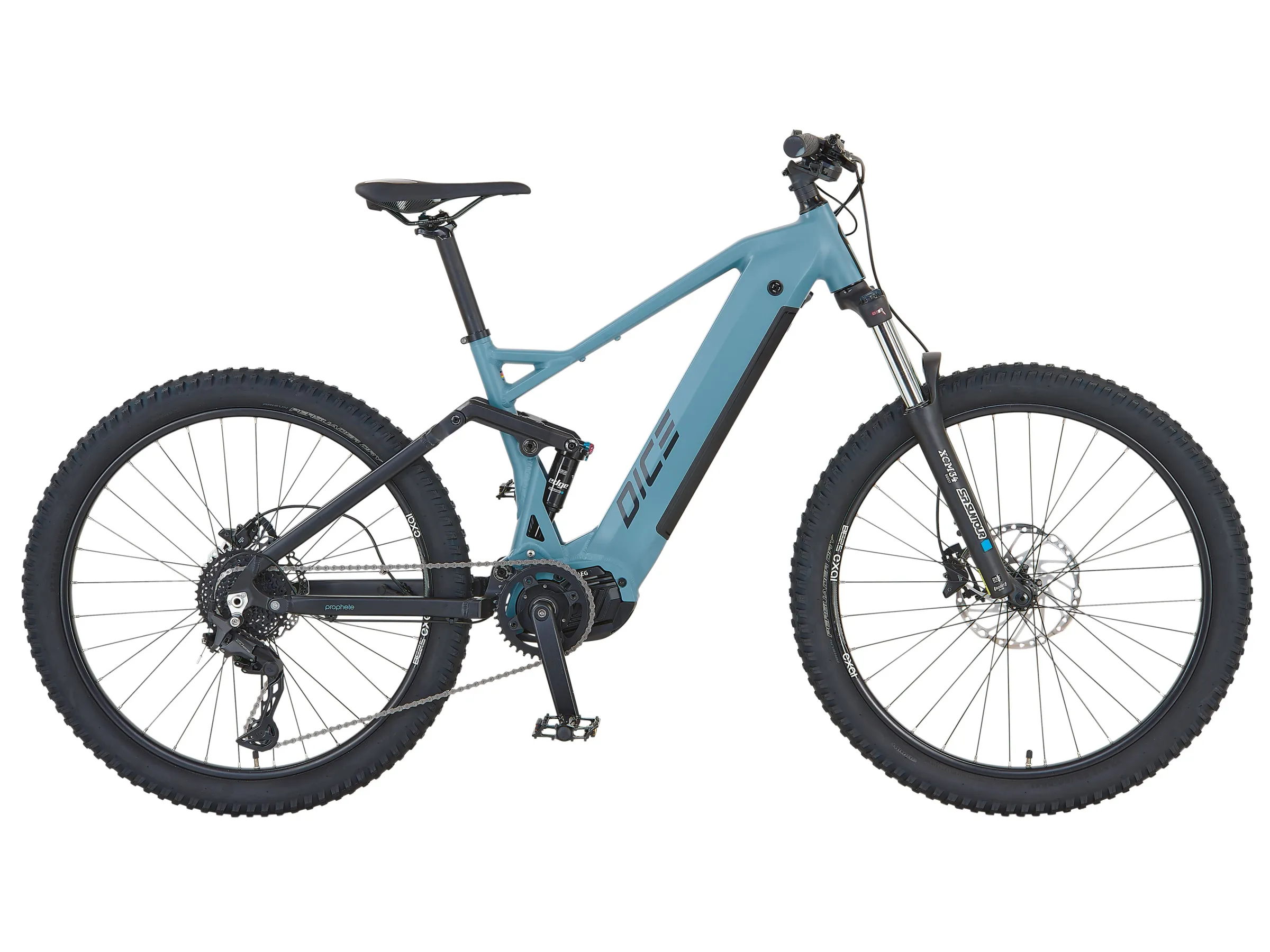image-76-1-1.webp Prophete E-Bike MTB Dice 4.0 Full-Suspension Grau-Schwarz Matt 27,5″ – Bild 1